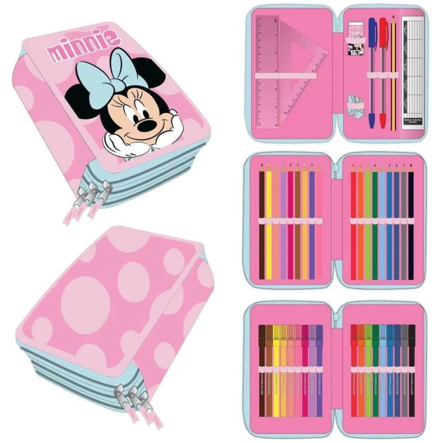 CERDÁ Disney Minnie kolmekordne pliiatsitops