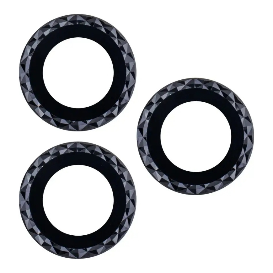 Objektyvų rinkinys iPhone 11 juodas rombas (2 vnt)