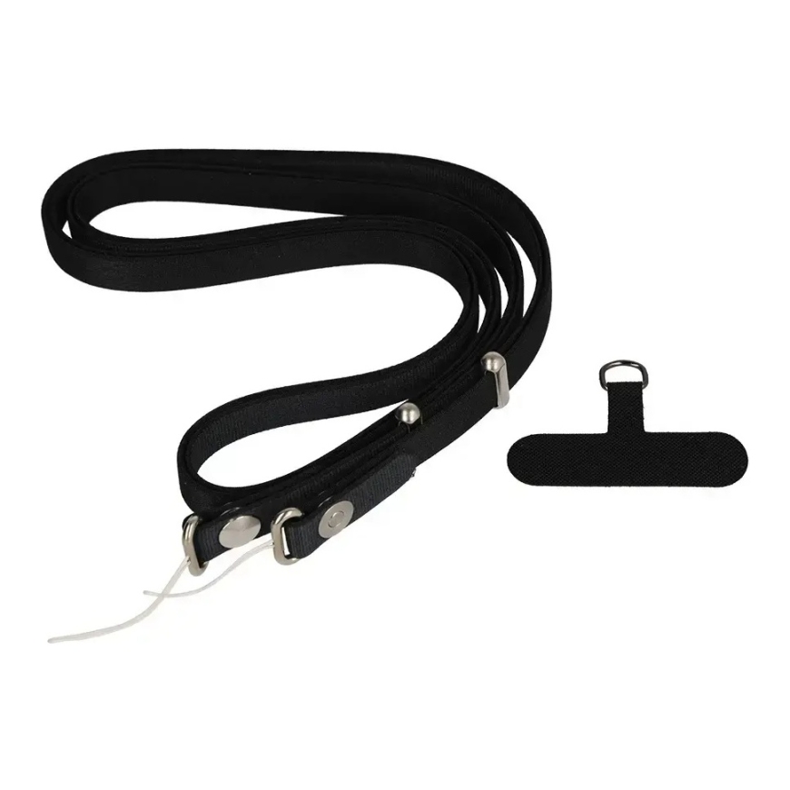 Crossbody Strap lanyard - black – 2