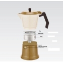 Aluminum Moka Pot MR-1657-3-BEIGE MAESTRO Aluminum Moka Pot MR-1657-3-BEIGE MAESTRO