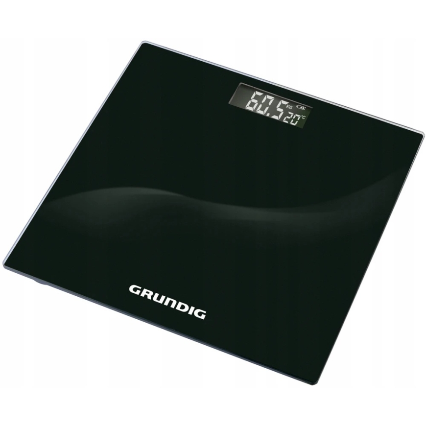 GRUNDIG ЧЕРНЫЕ СТЕКЛЯННЫЕ ВЕСЫ ДЛЯ ВАННОЙ – 4