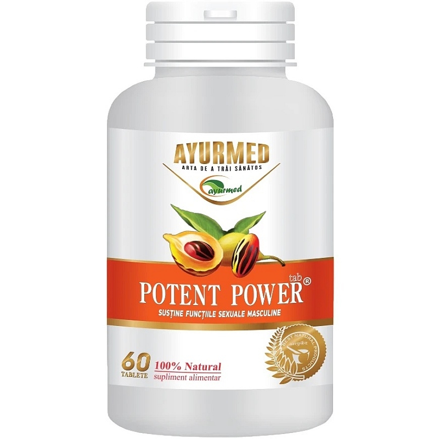 Ayurmed, Potent Power, Optimize The Functions Of The Male Reproductive System, Boost Libido & Enhance Sexual Performance, Capsul