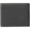 Segali Men's Leather Wallet 1301K lunar black