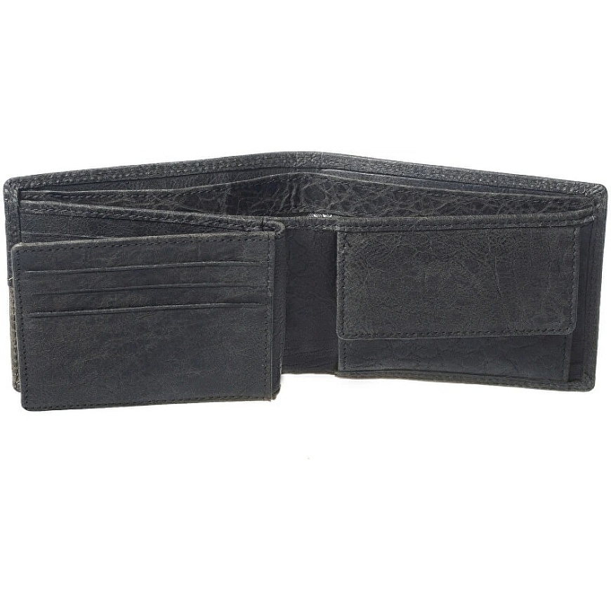 Segali Men's Leather Wallet 1301K lunar black – 5