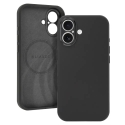 Liavec Silk Shield maciņš ar MagSafe atbalstu telefonam iPhone 17 melns