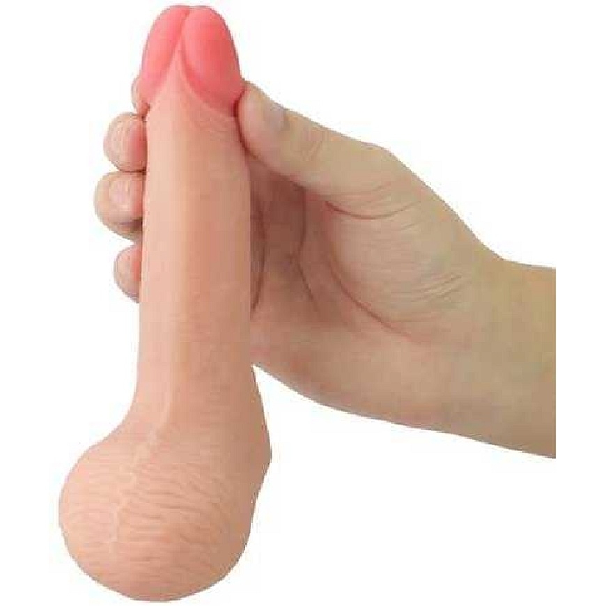 Гибкий, реалистичный дильдо для пениса Lovetoy 13,9 см – 3