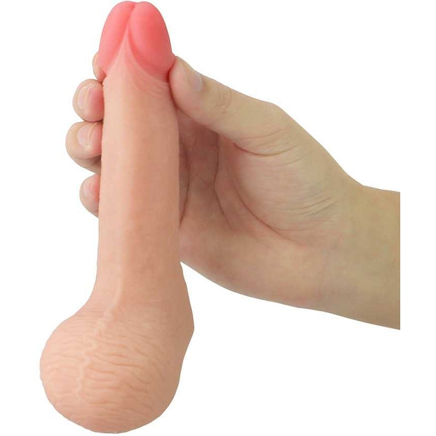 Lovetoy joustava, realistinen penis dildot 13,9 cm – 5
