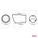 Muffler tail stainless steel MT 007 Muffler tail stainless steel MT 007