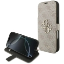 Guess 4G Metallinen logo kirjatyyppinen puhelinällys iPhone 18 Pro | iPhone 17 Pro vaaleanpunainen Guess 4G Metallinen logo kirjatyyppinen puhelinällys iPhone 18 Pro | iPhone 17 Pro vaaleanpunainen