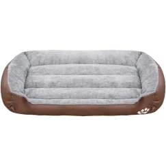 Koirien ja kissojen peti Rebel Animals RA-1102-L, 80x65x17cm, harmaa/pruuni väri