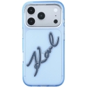 Karl Lagerfeld IML Big Signature metallirunko kotelo iPhone 17 Pro / 18 Pro:lle - Sininen Karl Lagerfeld IML Big Signature metallirunko kotelo iPhone 17 Pro / 18 Pro:lle - Sininen