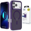 3Mk apsauginis 3mk dūminis „MagCase“ dėklas iPhone 17 Pro telefonui - violetinė-permatoma 3Mk apsauginis 3mk dūminis „MagCase“ dėklas iPhone 17 Pro telefonui - violetinė-permatoma