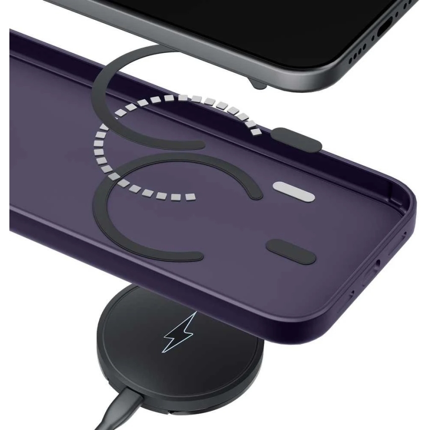 3Mk suojaava 3mk savun "MagCase" kuori iPhone 17 Pro:lle - violetti läpinäkyvä – 5