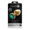 Ouch By Shots Ouch! Golden METAL ANAL PLUG WITH DIAMOND 7 CM WATERPROOF Ouch By Shots Ouch! Golden METAL ANAL PLUG WITH DIAMOND 7 CM WATERPROOF