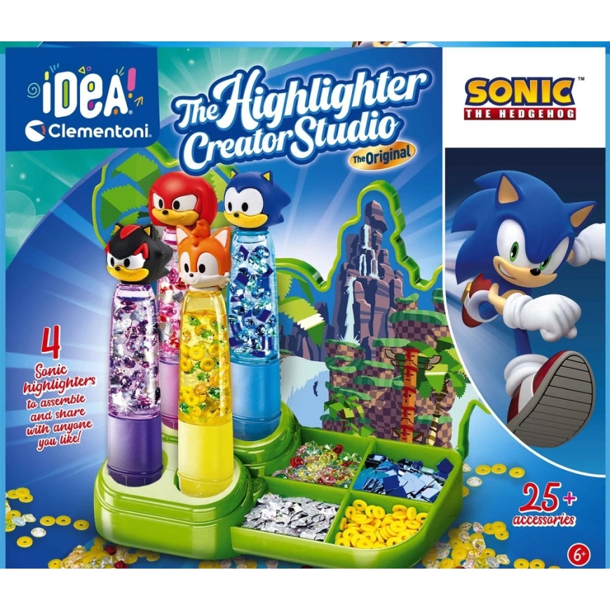 Clementoni loov markeri valmistamise komplekt "Sonic", 4 tk. – 5