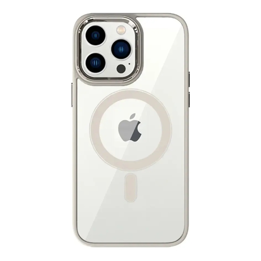 Tel Protect Magnetic Clear maciņš ar MagSafe atbalstu telefonam iPhone 14 Pro pelēks – 2