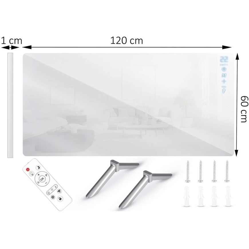 Infraraudonųjų spindulių šildytuvas Berdsen BD-985 720 W su WiFi (pilot, aplikacija) – 2