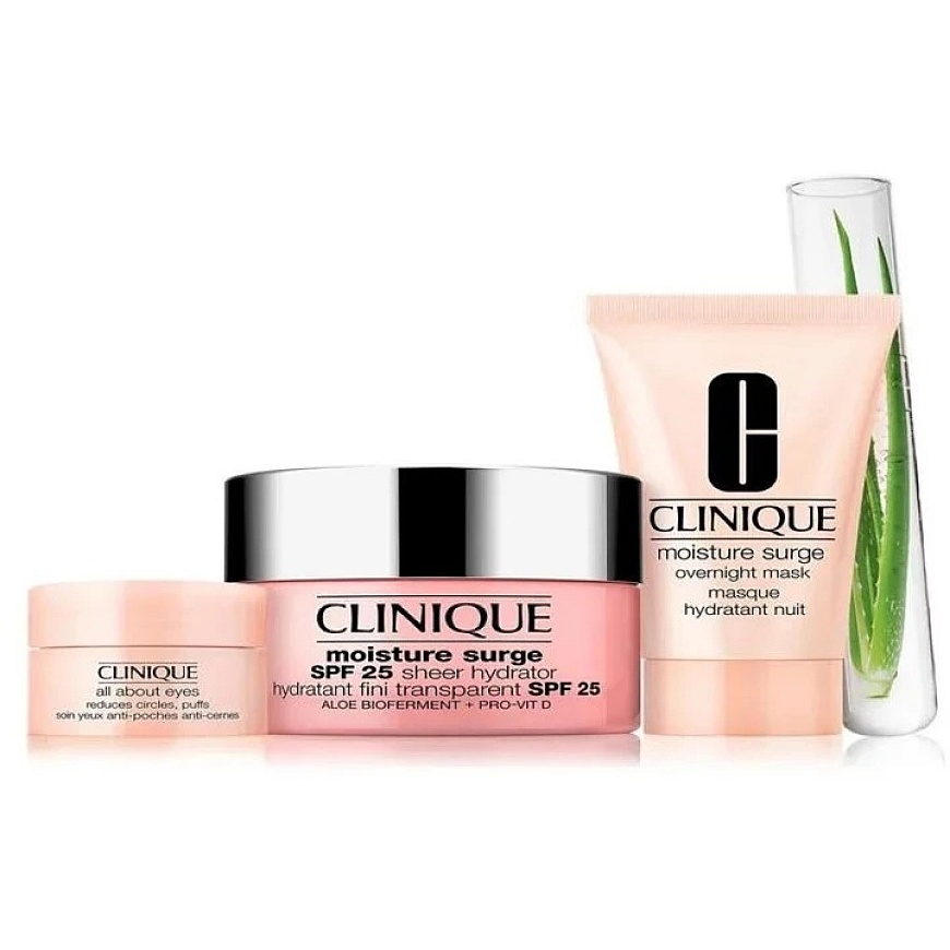 Clinique Moisture Surge, 50 ml Spf25, 50 ml Overnight Mask, 30 ml