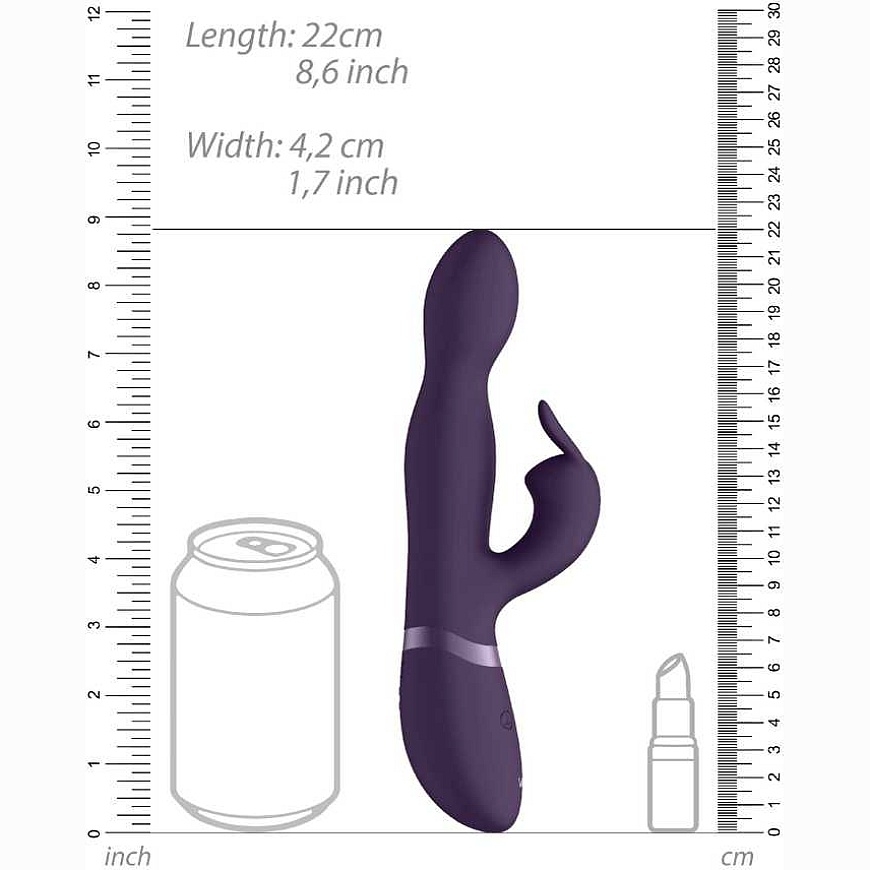 Vive By Shots ShotsToys Rabbit vibratorius - 360degrees Rabbit - Violetinė – 3