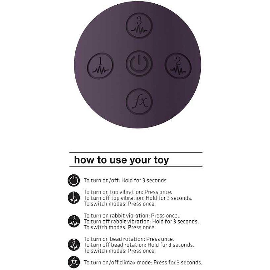 Vive By Shots ShotsToys Rabbit Vibrator - 360Degrees Rabbit - Purple – 5
