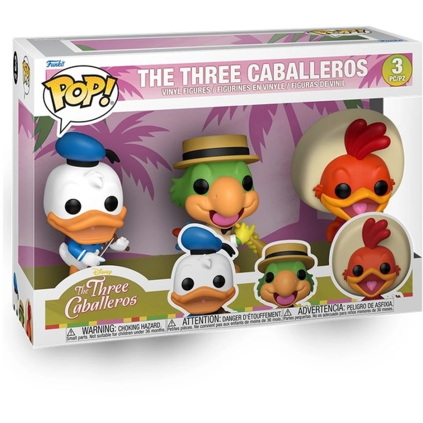 FUNKO POP! Vinylfiguuride komplekt: Disney - Kolme kaballerod, ~9.1 kuni 10.2 cm (3 tk)