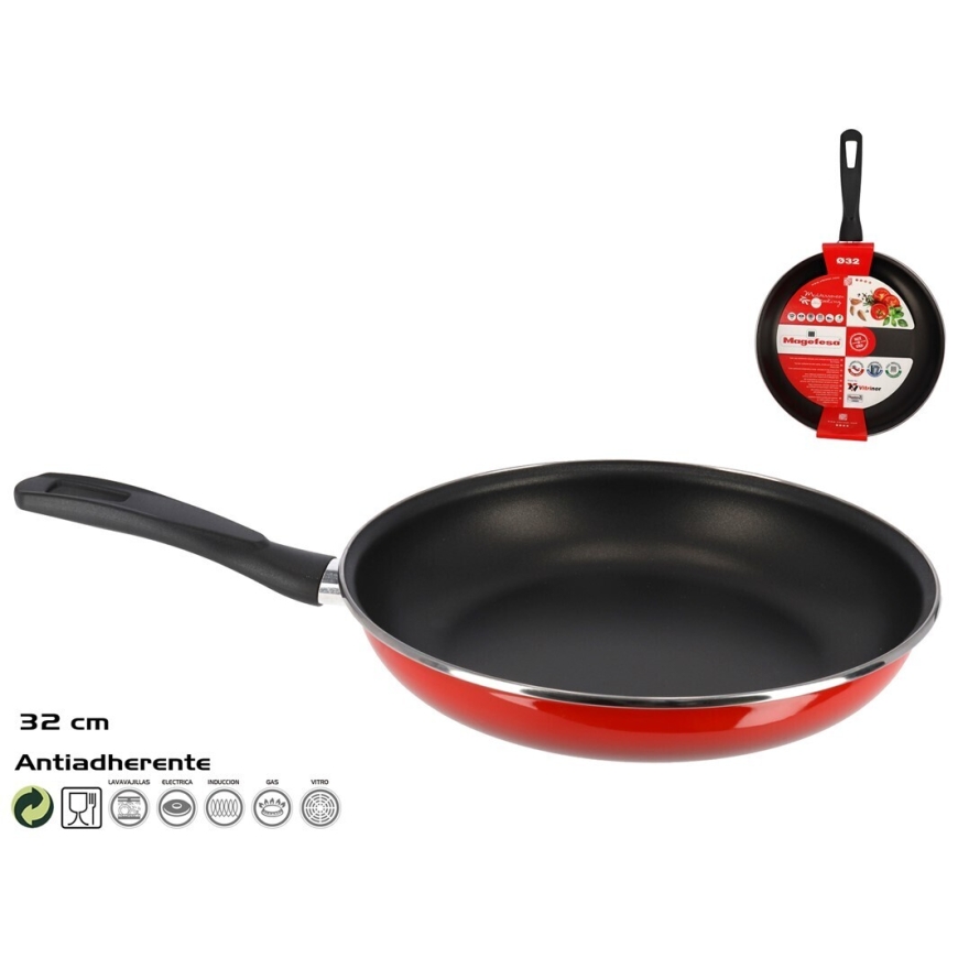 Frying Pan Magefesa Rosso, 32 cm, 50.5 × 32 × 8 cm, Made in Spai