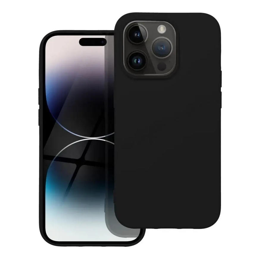 Silicone чехол для телефона iPhone 14 Pro чёрный