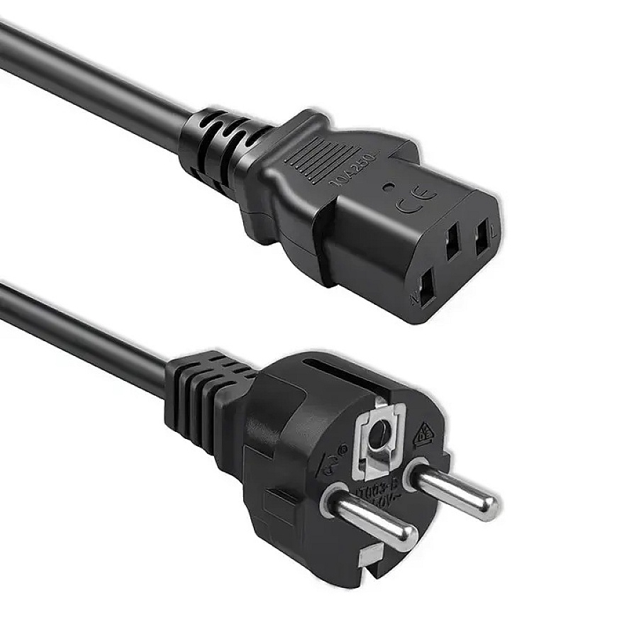 Qoltec maitinimo kabelis SCHUKO | IEC C13 | CEE 7/7 | 3x1.00mm² | Grynas varis Cu | 3m