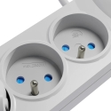 Plastrol Barošanas pagarinātājs ar pārsprieguma aizsardzību un drošību, profesionāls, 5 kontaktligzdas, 2 USB porti, garums 1,5 Plastrol Barošanas pagarinātājs ar pārsprieguma aizsardzību un drošību, profesionāls, 5 kontaktligzdas, 2 USB porti, garums 1,5