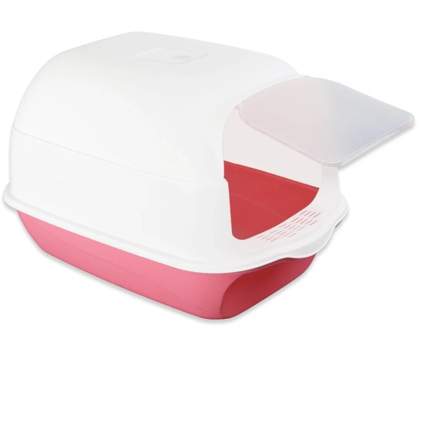ATL ZW32C Slēgtā kaķu tualete balta un rozā 50x35x33cm – 4
