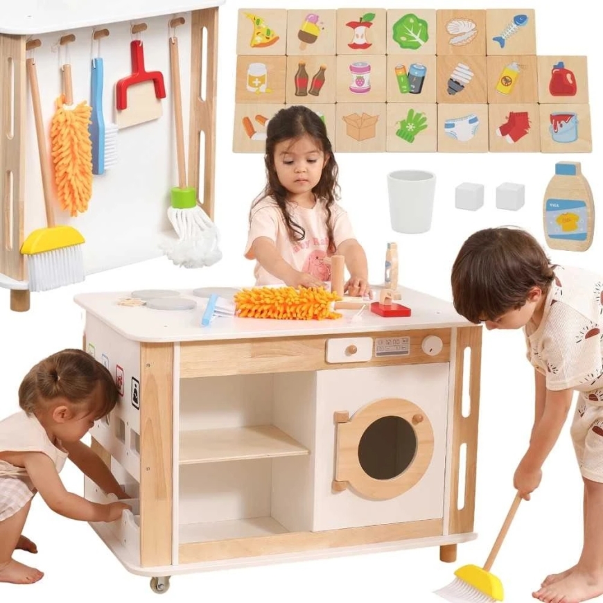 Viga Toys Interactive Kitchen and Cleaning Station for Kids Viga – 3