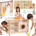 Интерактивная кухня и станция для уборки для детей Viga Toys