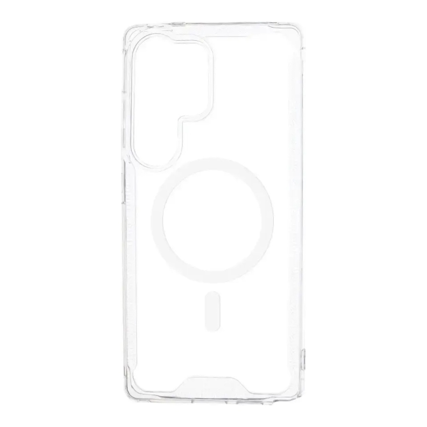 Läpinäkyvä kulmakuori MagSafe-tuen kanssa Samsung Galaxy S26:lle (S942)