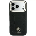 Guess Stripe Peony 4G Logo telefoni ümbris MagSafe toega iPhone 18 Pro Max | iPhone 17 Pro Max must