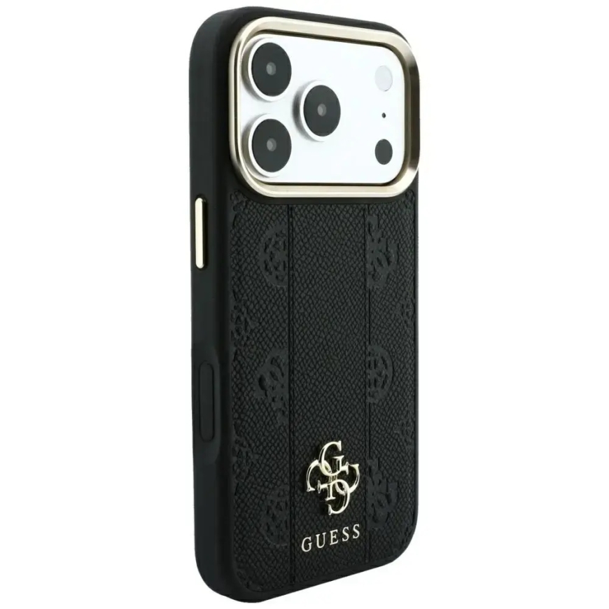 Guess Stripe Peony 4G Logo telefoni ümbris MagSafe toega iPhone 18 Pro Max | iPhone 17 Pro Max must – 4