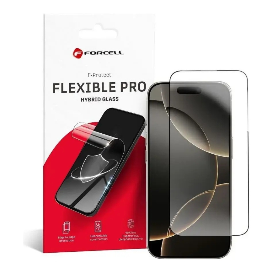 Forcell Flexible 5D apsauginė plėvelė telefonui iPhone 16 Pro