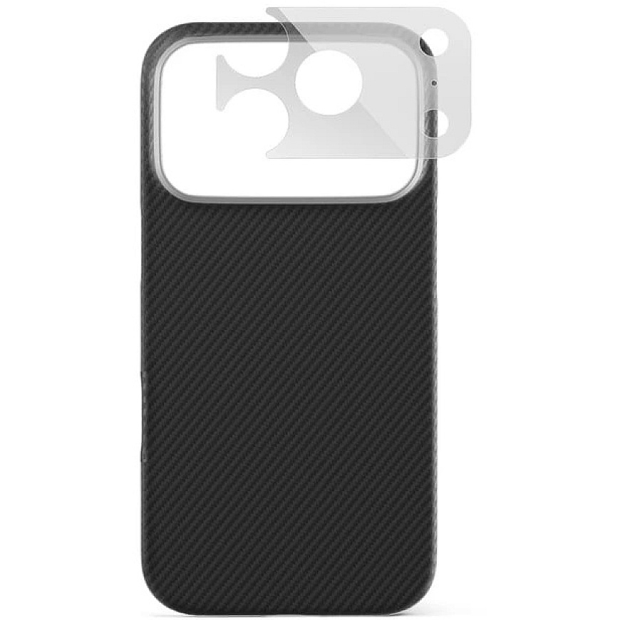 Epico UNUM SlimAramid Mag+ vāciņš iPhone 17 Pro Max/18 Pro Max – saderīgs ar Qi2 un MagSafe – Melns