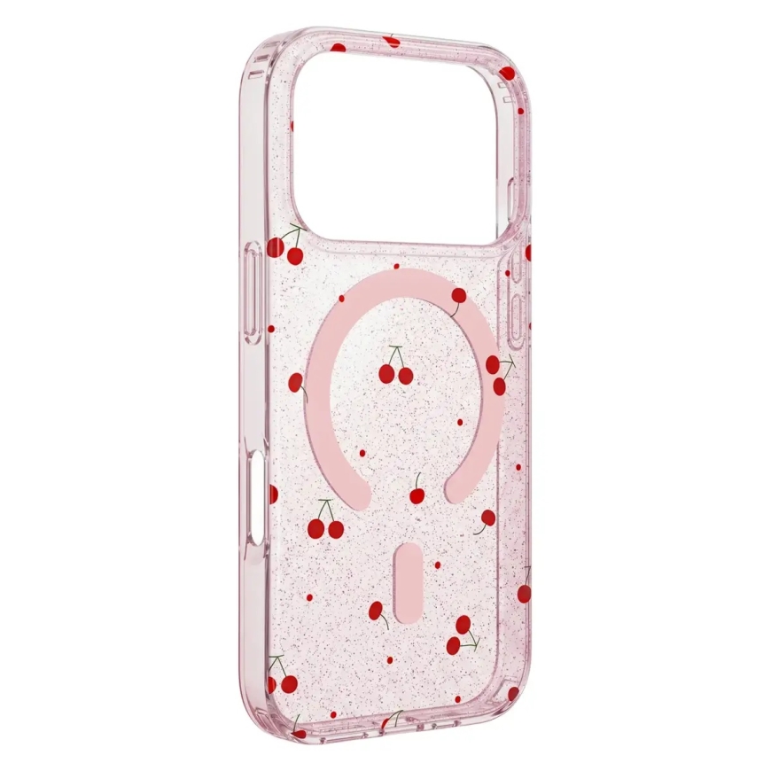 Cherry Mag Glitter чехол с поддержкой MagSafe для телефона iPhone 11 красный – 3