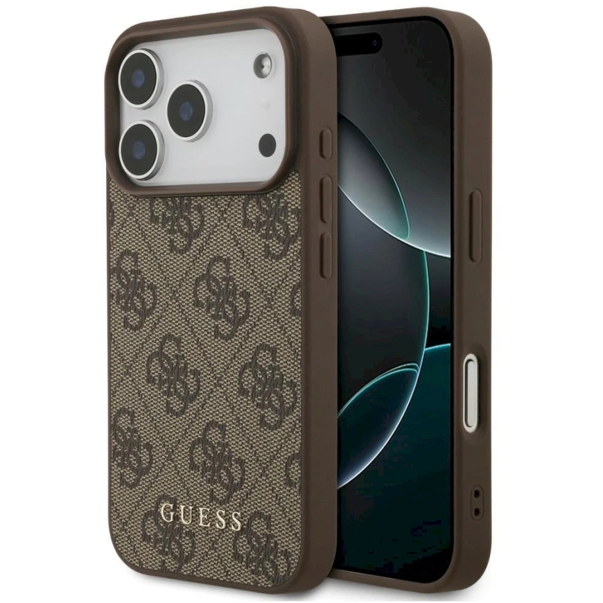Guess 4G Classic -kotelo iPhone 18 Pro:lle / iPhone 17 Pro:lle ruskea – 2