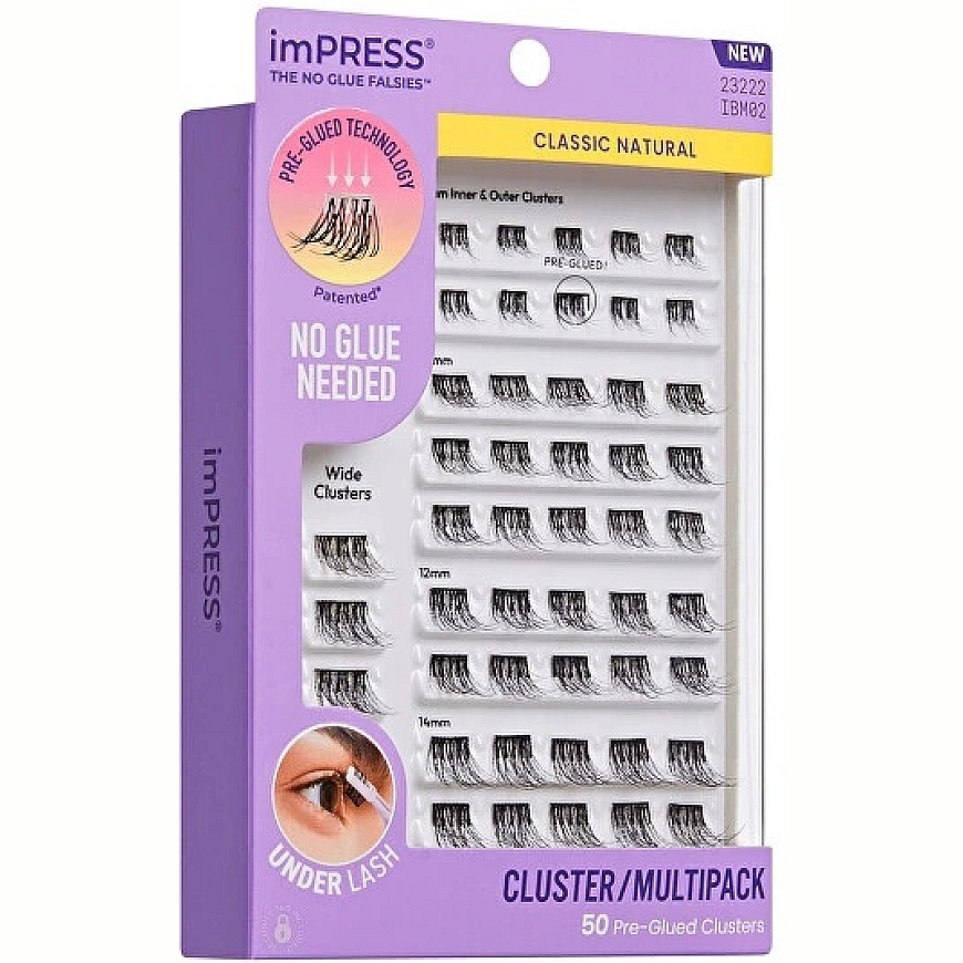 Kiss My Face KISS imPRESS Iepriekš pielīmēti klasteru multi 02 Skropstu kopas – 3
