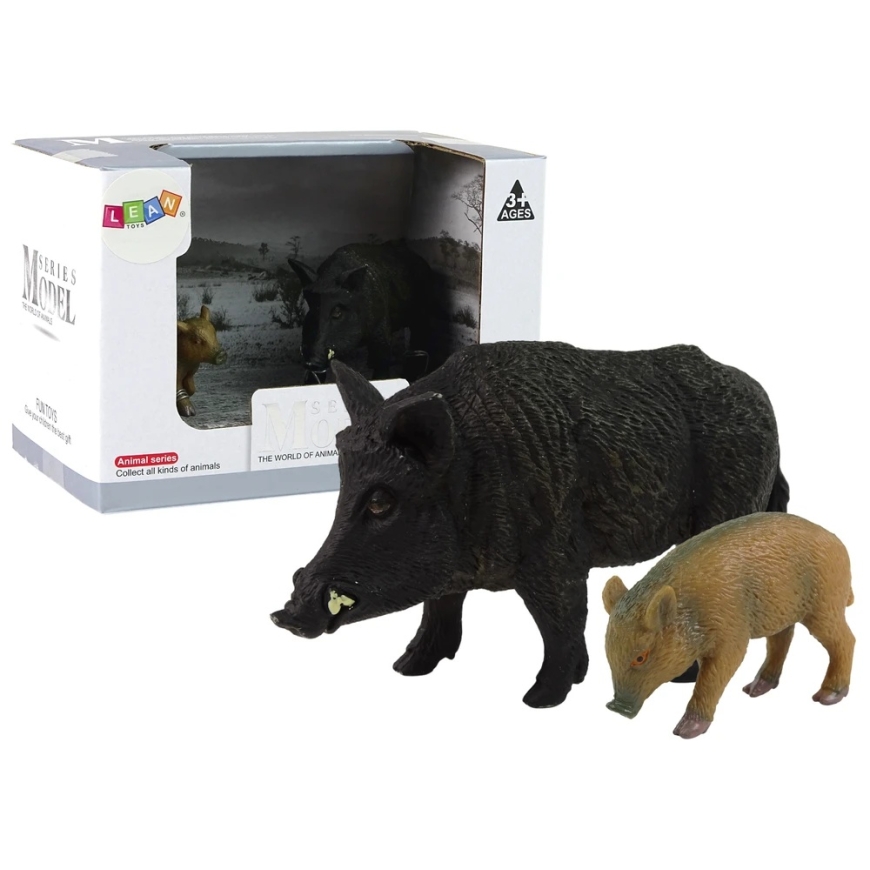 Lean Cars Figure Set Boar with Young – 4