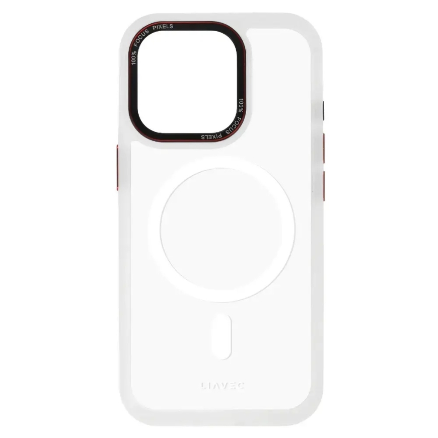 Liavec Hybrid telefoni ümbris MagSafe toega iPhone 15 Pro Max läbipaistev – 5
