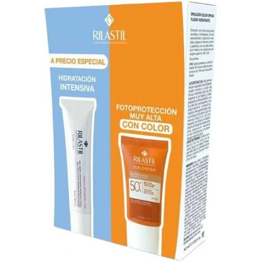 Rilastil Sun System Color Emulsion Spf50+, 40 ml Set 2 Pieces