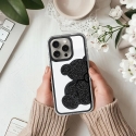TEDDY BEAR telefono dėklas iPhone 17 juodas TEDDY BEAR telefono dėklas iPhone 17 juodas