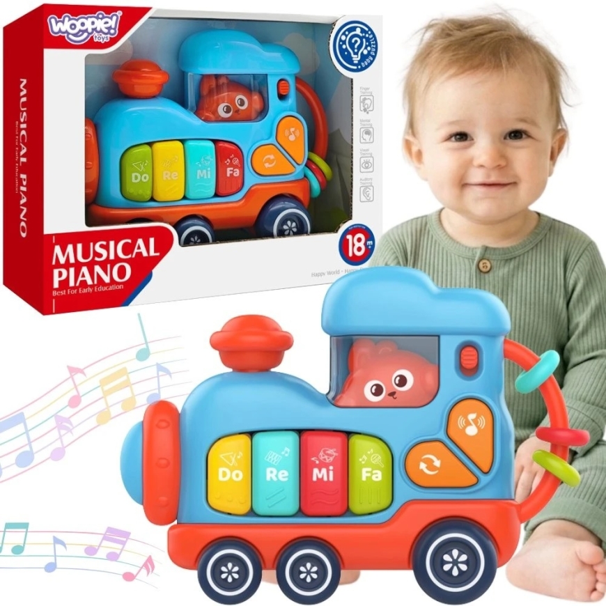 WOOPIE BABY interactive musical piano Locomotive