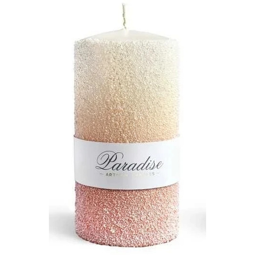 Mondex PARADISE kynttilä, suuri sylinteri, 7x7x17,5 cm, parafiini, persikka