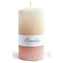 Mondex PARADISE candle, large cylinder, 7x7x17.5 cm, paraffin, peach Mondex PARADISE candle, large cylinder, 7x7x17.5 cm, paraffin, peach