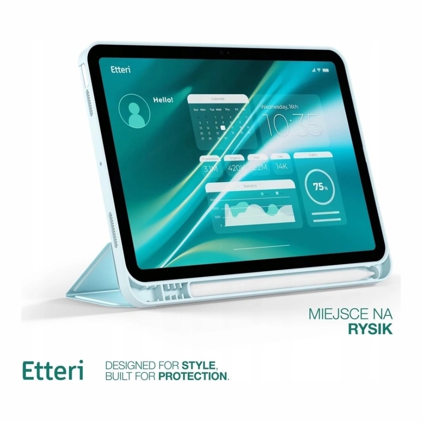 Gaiši zils Etteri mac iPad Air 4 2020 / 5 2022 10.9” / 6 2024 / 7 2025 / 8 2026 11” – 4
