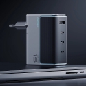 Cuktech AD1404UEU 140W GaN 3x USB-C + USB-A настенное зарядное устройство с USB-C кабелем – серый Cuktech AD1404UEU 140W GaN 3x USB-C + USB-A настенное зарядное устройство с USB-C кабелем – серый