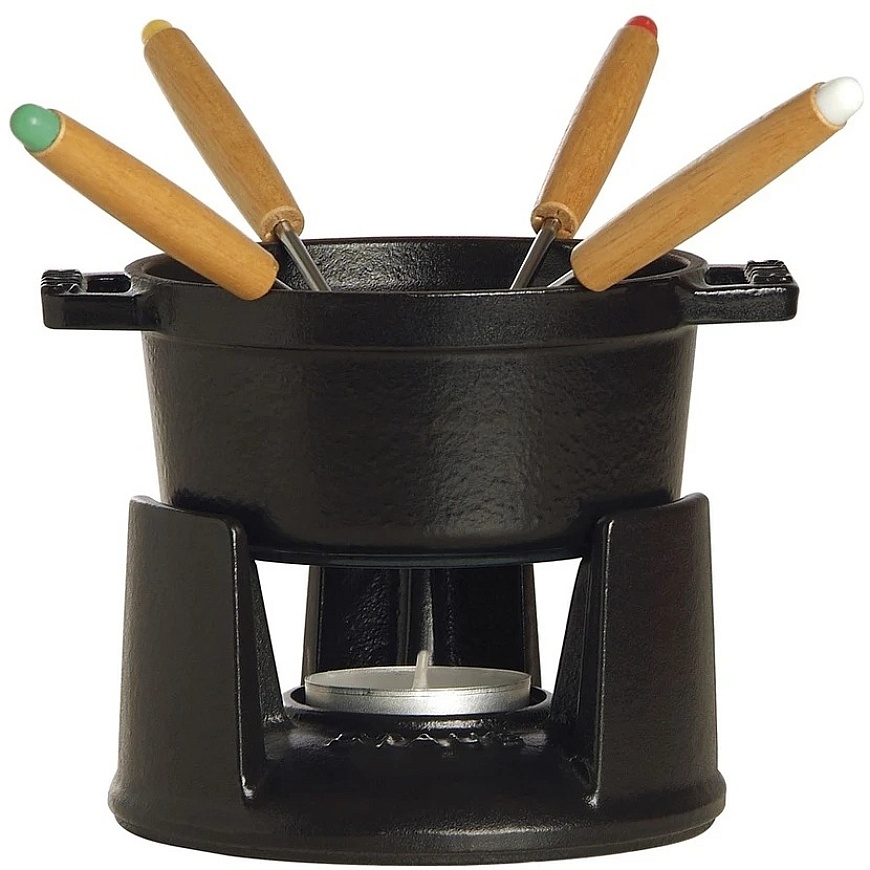 Набор для фондю STAUB Mini 10 см, черный – 2